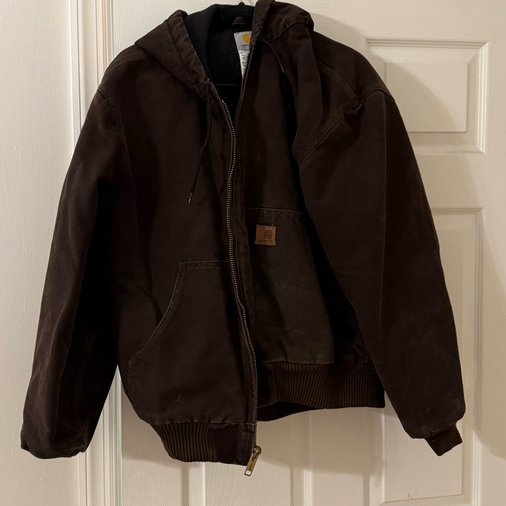 Carhartt Men's Brown Hooded Jacket